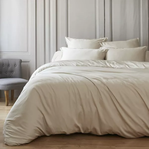 Copripiumino in raso di bamb� (200 x 200 cm) Sienna Beige