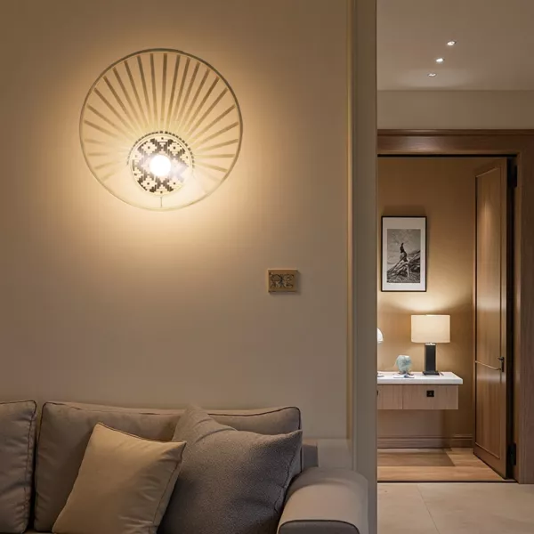 V�glampe i bambus (D50 cm) Lagunee Natur