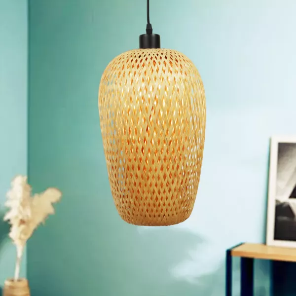 Hanglamp van bamboe (H35 cm) Fuengirola Natuurlijk