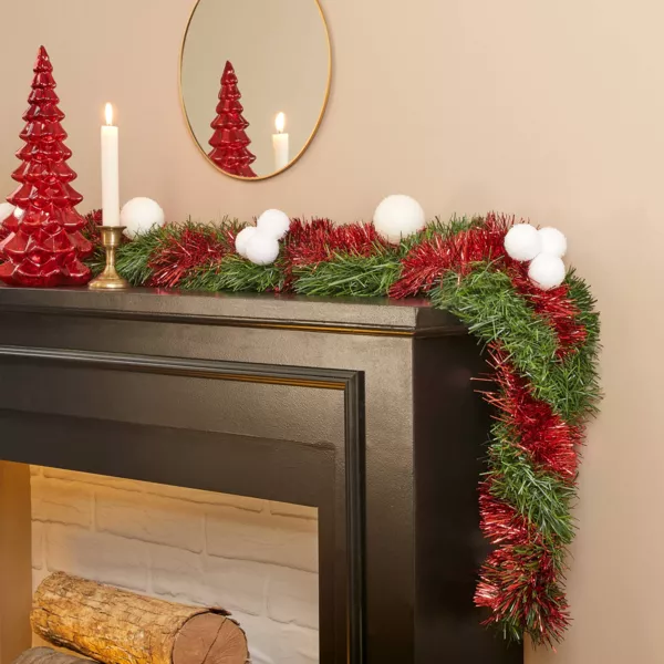 Julegran guirlande (270 cm) Festligheder Rød og Grøn