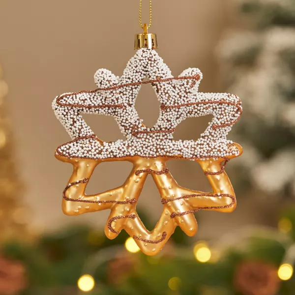 Decorazione natalizia da appendere (H13 cm) Fiocco goloso Cioccolato