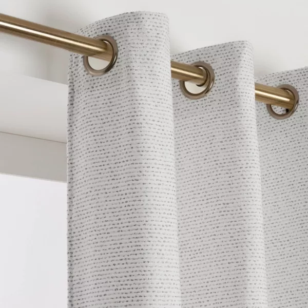 Rideau tissage jacquard (140 x 240 cm) Oscar Gris perle