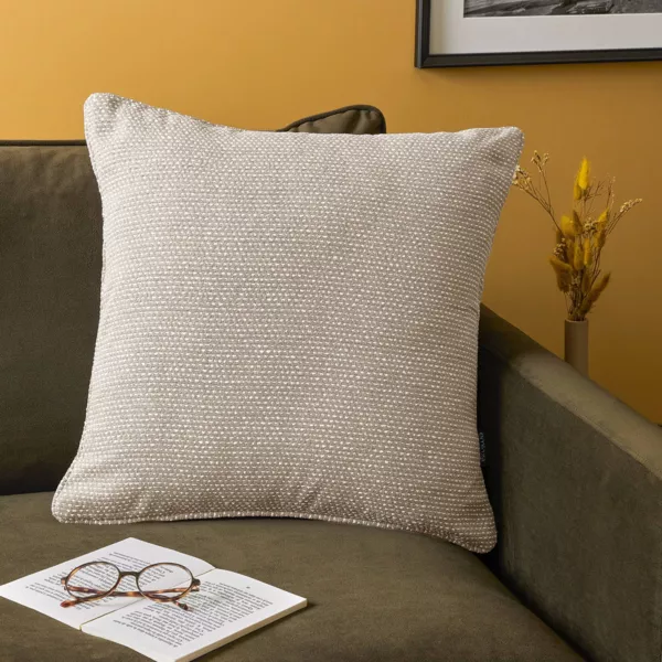 Coussin carr� tiss� (50 x 50 cm) Oscar Taupe
