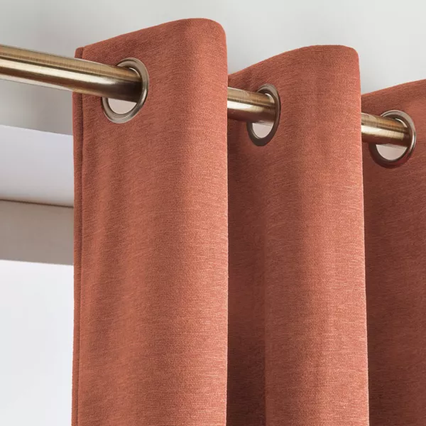 Thermovorhang Verdunkelung (140 x 240 cm) Mitternacht Terrakotta