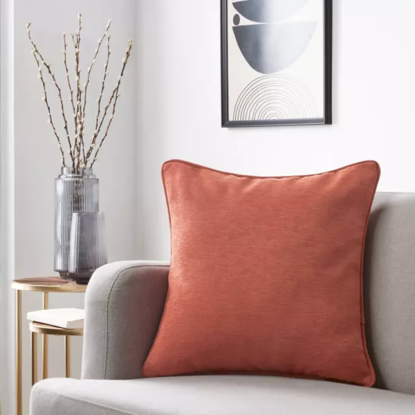 Coussin carr� (50 x 50 cm) Minuit Terracotta