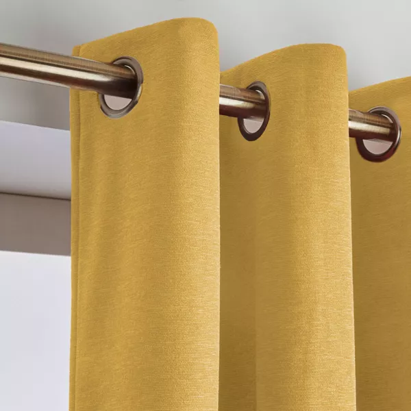 Thermovorhang Verdunkelung (140 x 240 cm) Mitternacht Ocker Gelb