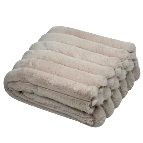 Kuscheldecke aus Kunstfell (130 x 160 cm) Polary Beige
