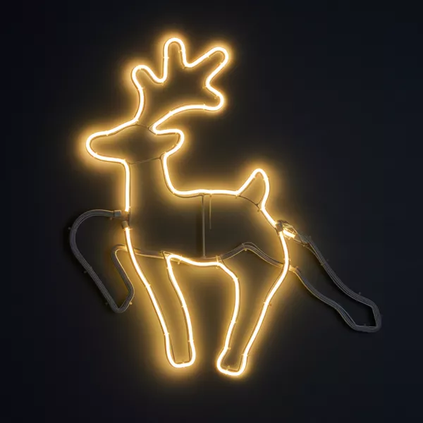 Renna di Natale luminoso 343 LED (H59 cm) Neon Moov light Bianco caldo