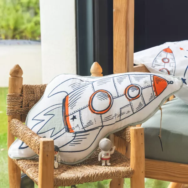 Coj�n infantil nube de algod�n (60 x 30 cm) Galaxia Blanco