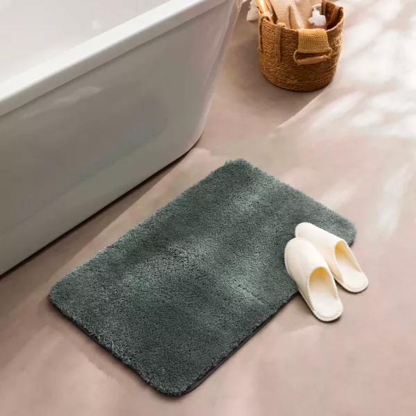 Mikrofaser-Badematte (50 x 80 cm) Ma�l !Khaki-Gr�n