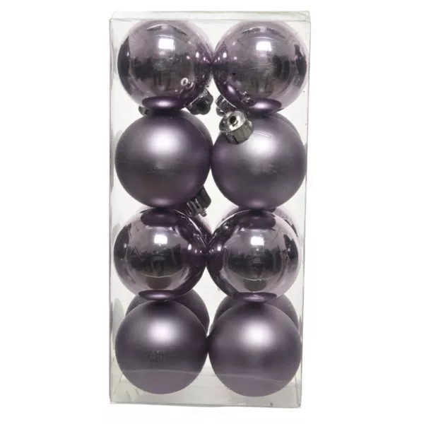 Confezione di 16 palline di Natale (D40 mm) perle Alpine Lilla