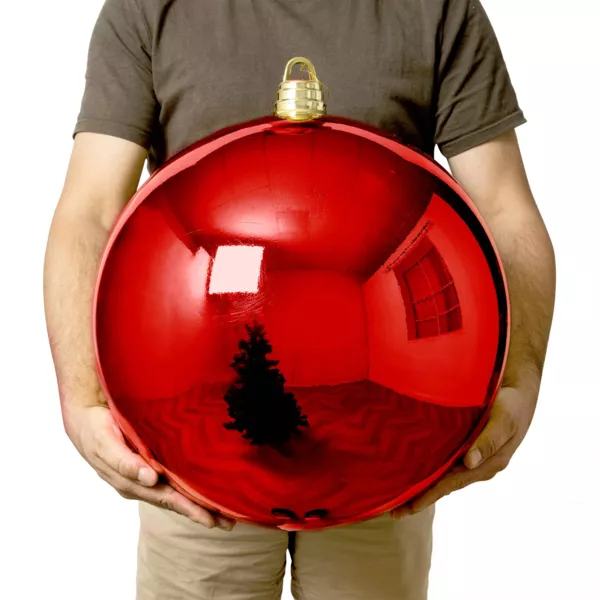 Bola de Navidad (D400 mm) New Alpine XXL Rojo