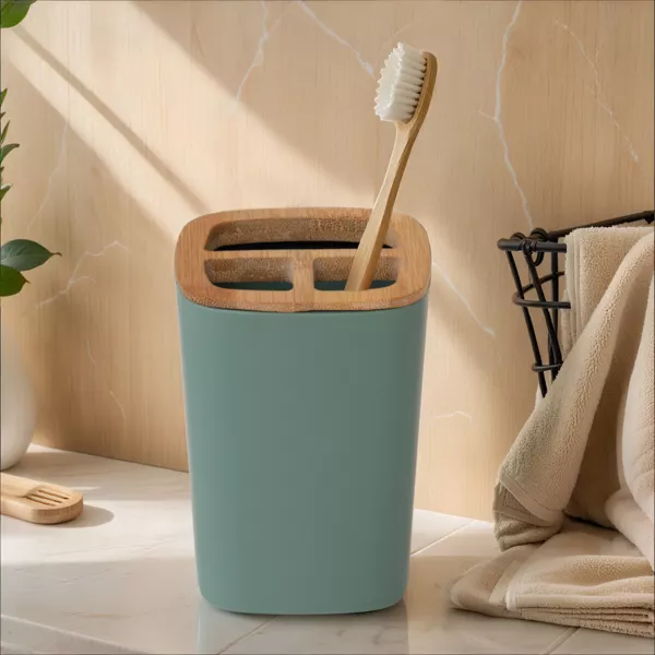 Portaspazzolino da denti Evy Verde salvia