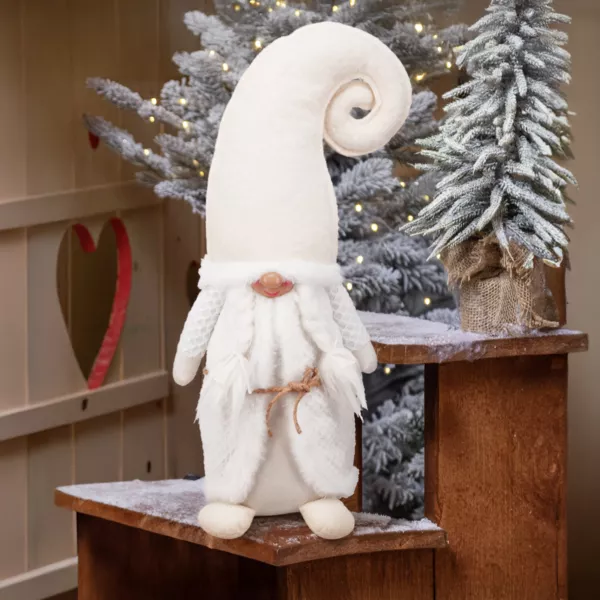 Folletto di Natale (H51 cm) Miss neve Bianco