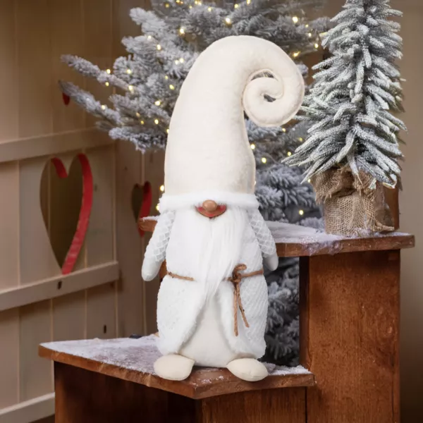 Julealf (H51 cm) Mister Croquineige Hvid