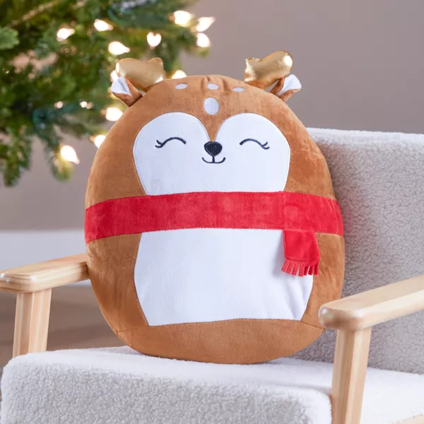 Pl�schtier (H35 cm) Fr�hliches Weihnachtsrentier