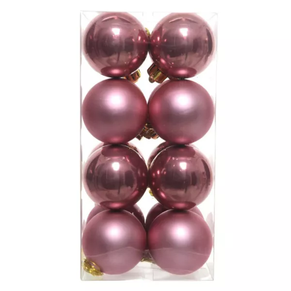Set di 16 palline di Natale (D40 mm) Aravis Rosa antico