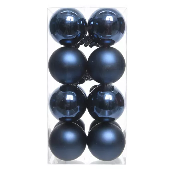 Set von 16 Weihnachtskugeln (D40 mm) Aravis Nachtblau
