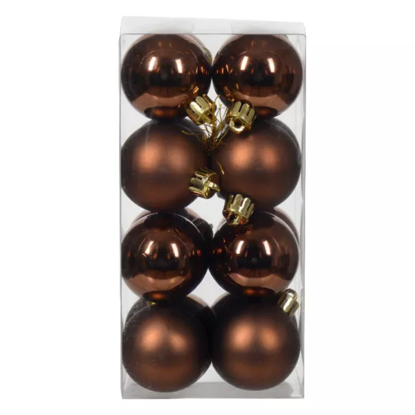 Set di 16 palline di Natale (D40 mm) Aravis Marrone caff�