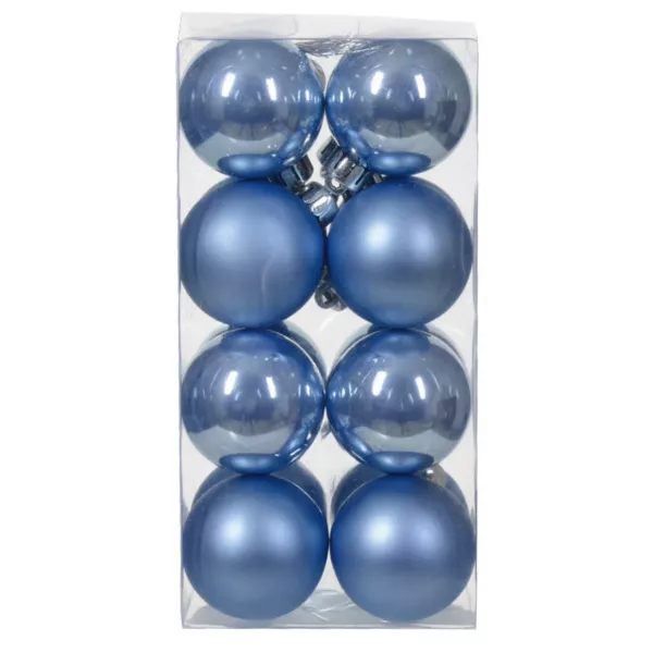 Lot de 16 boules de No�l (D40 mm) Aravis Bleu ciel