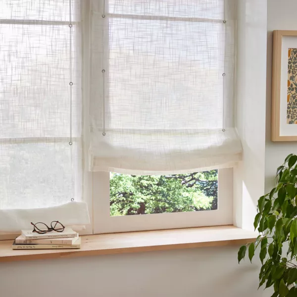 Tenda a pacchetto passa bastone (45 x 180 cm) Robin Bianco