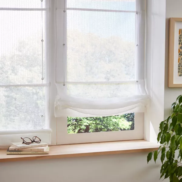 Tenda a pacchetto passante per bastone (45 x 180 cm) Arthur Bianco