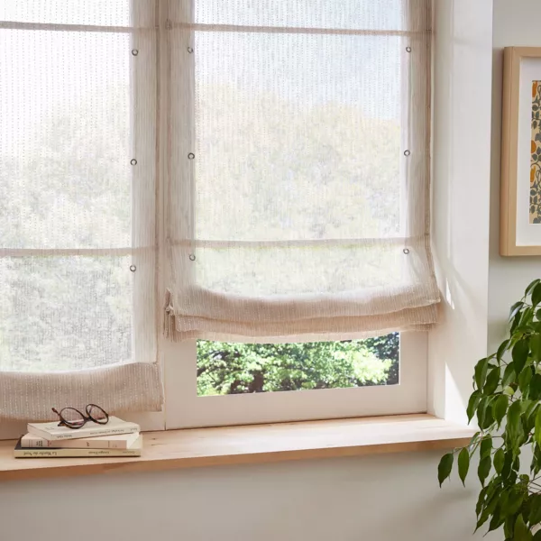 Estor plegable con barra pasante (60 x 180 cm) Arthur Beige