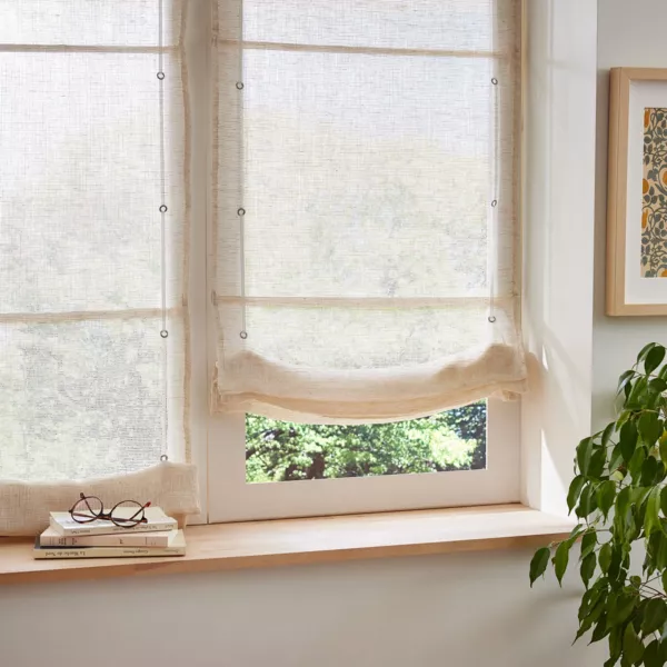 Estor plegable con barra pasante (45 x 180 cm) Luca Beige