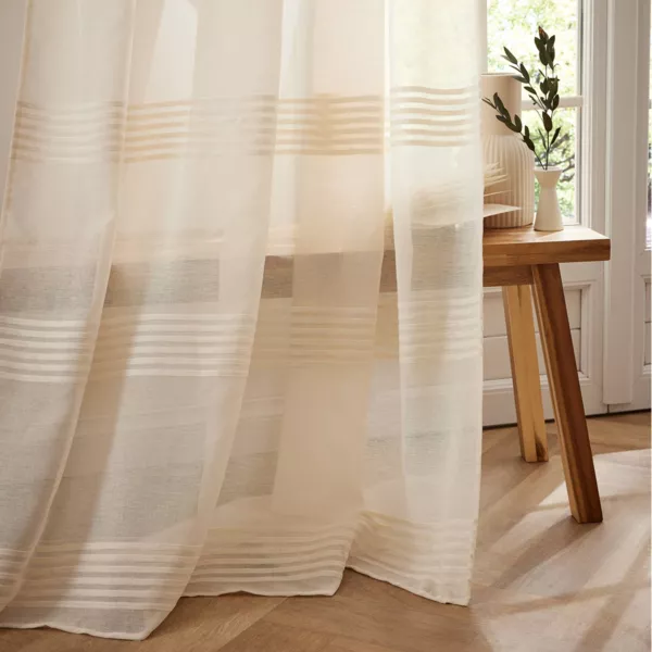 Gordijn met ringen (140 x 240 cm) No� Beige
