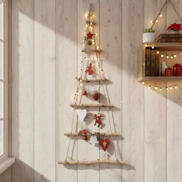 Sapin � suspendre en bois (H100 cm) G�ant Naturel