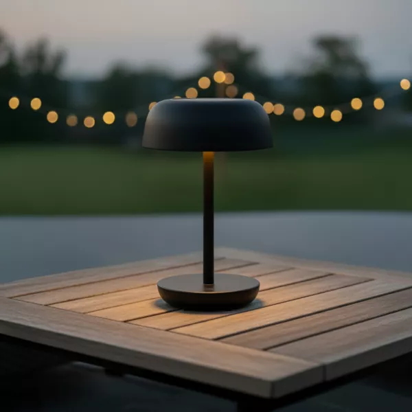 Lampe de table solaire LED (H29 cm) Singapour Noir