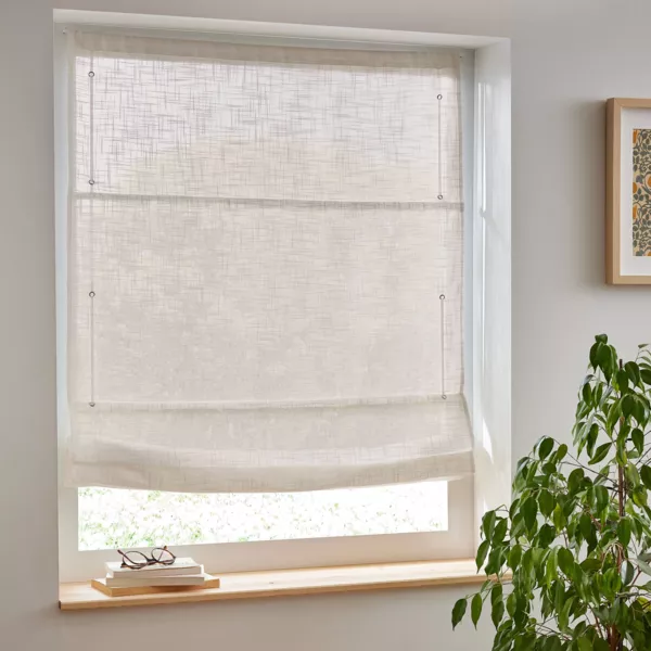 Estor plegable con barra de cortina (90 x 180 cm) Robin Beige