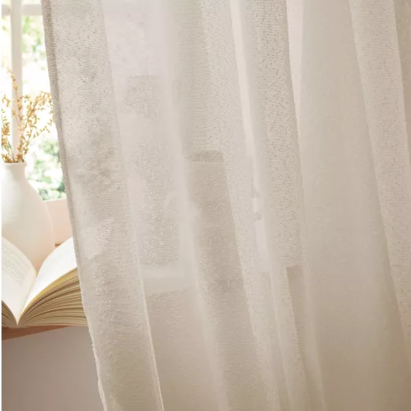 Verstellbarer Boucl�-Vorhang (140 x 300 cm) Eliott Beige