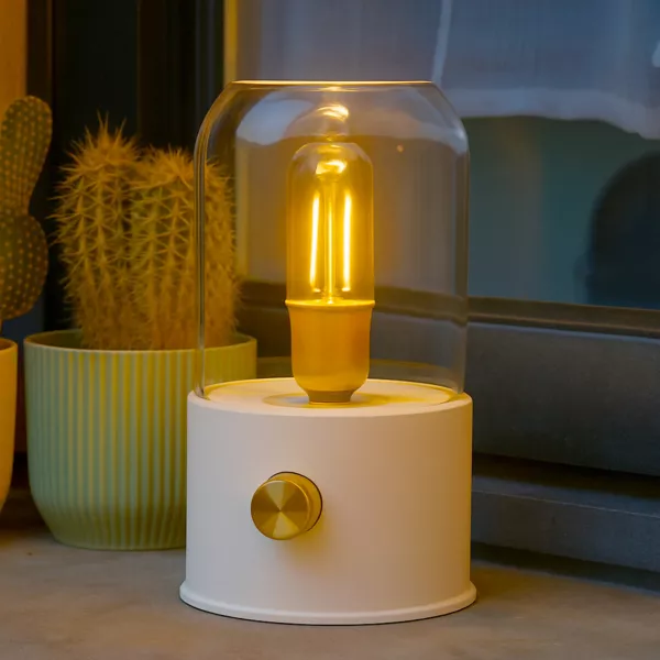 USB aufladbare kabellose Sturmlampe (H20 cm) Wei�