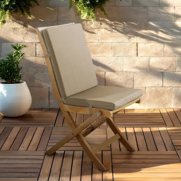 Cuscino per sedia da esterno con schienale (90 x 40 cm) Sunset Tortora