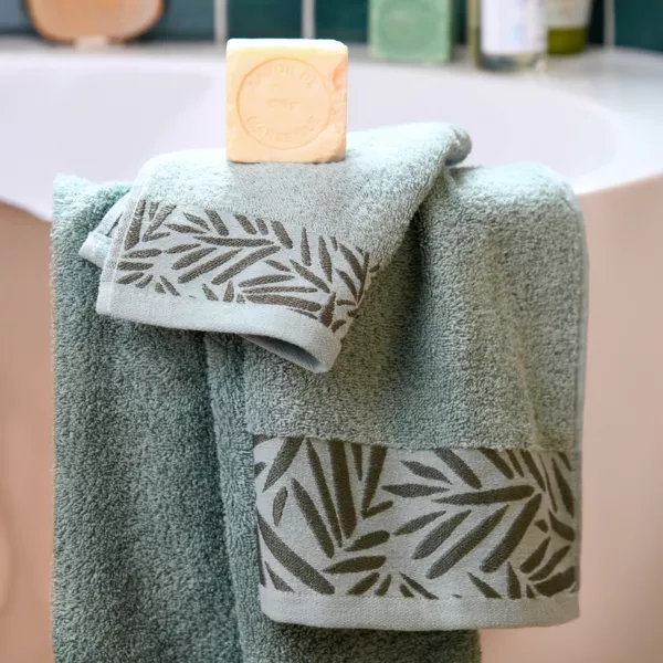 Baumwollhandtuch (30 x 50 cm) Sora Mandelgr�n