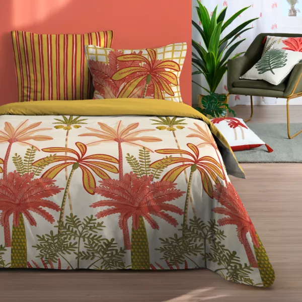Dynebetr�k og to pudebetr�k i bomuld (240 x 220 cm) Maota Multifarvet
