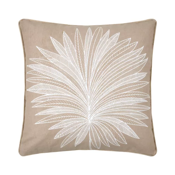 Coussin carr� coton (50 x 50 cm) Mekong Taupe