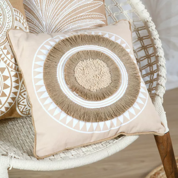 Pude i bomuld (40 x 40 cm) Mekong Beige