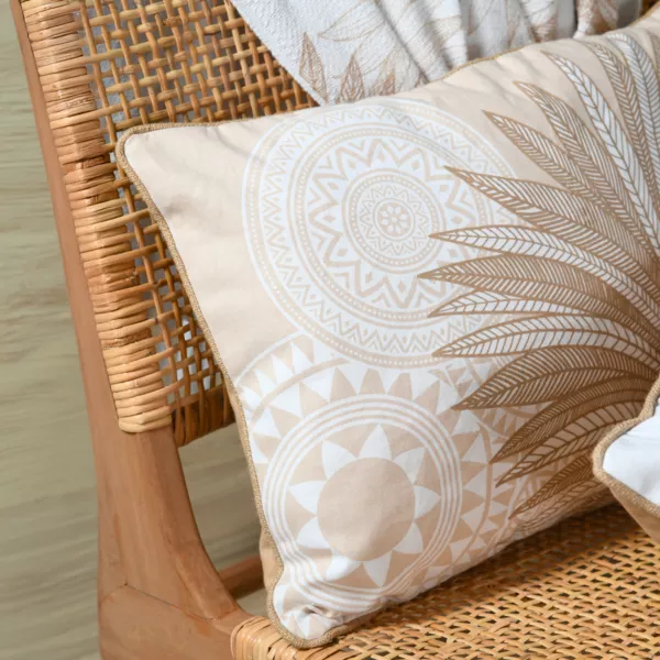 Cuscino Rettangolare in cotone (40 x 60 cm) Mekong Beige