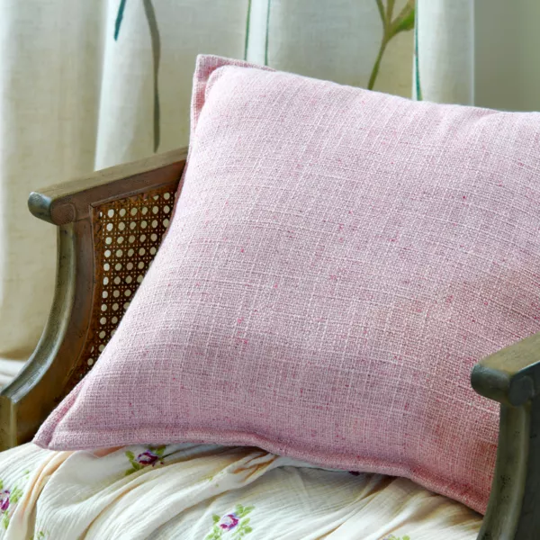 Cuscino quadrato (45 x 45 cm) Rozaria Rosa blush