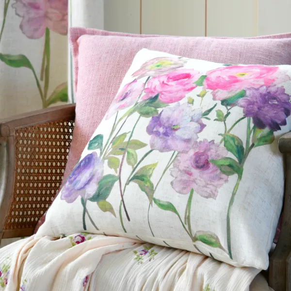 Coussin carr� (50 x 50 cm) Rozaria Rose