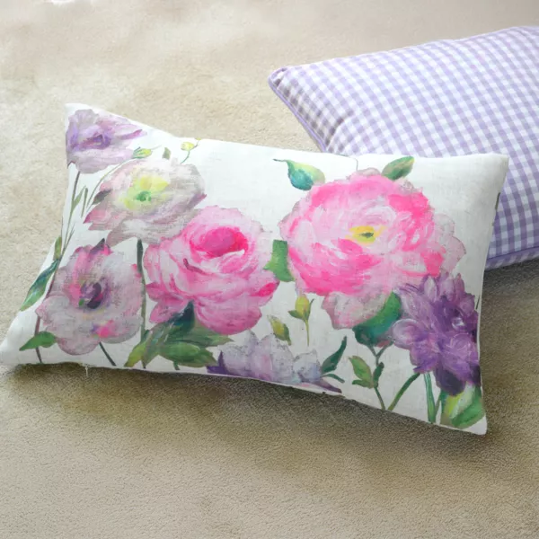 Coussin rectangulaire (40 x 60 cm) Rozaria Rose