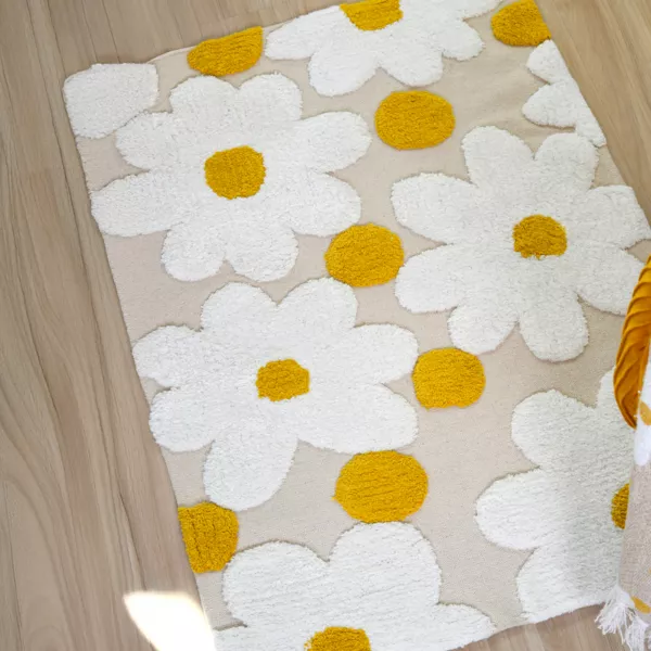 Alfombra antideslizante (90 x 60 cm) Camille Multicolor