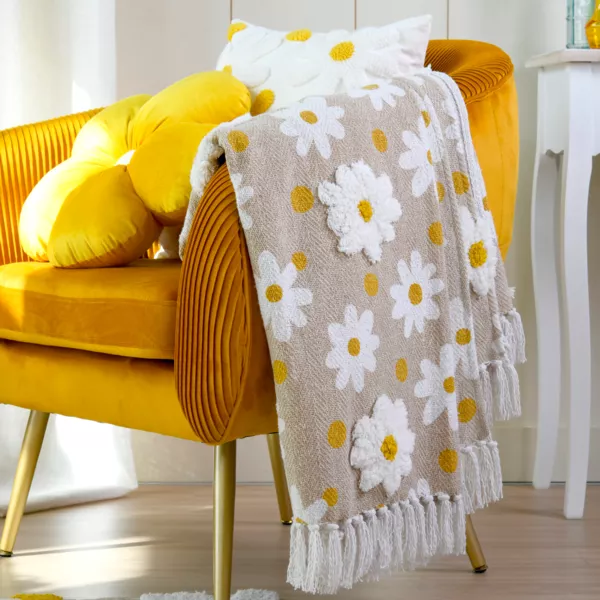 Baumwolldecke (125 x 150 cm) Camille Beige