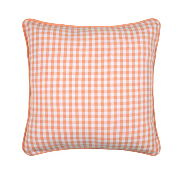 Coussin Carr� coton (45 x 45 cm) Bardot Orange