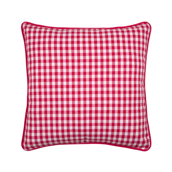 Coussin carr� coton (45 x 45 cm) Bardot Rouge