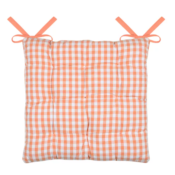 Quadratisches Stuhlkissen aus Baumwolle (40 x 40 cm) Bardot Orange