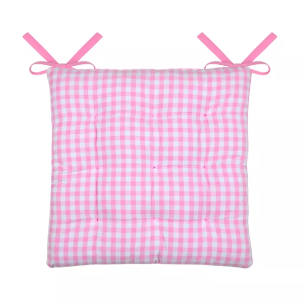 Cuscino per sedia quadrato in cotone (40 x 40 cm) Bardot Rosa