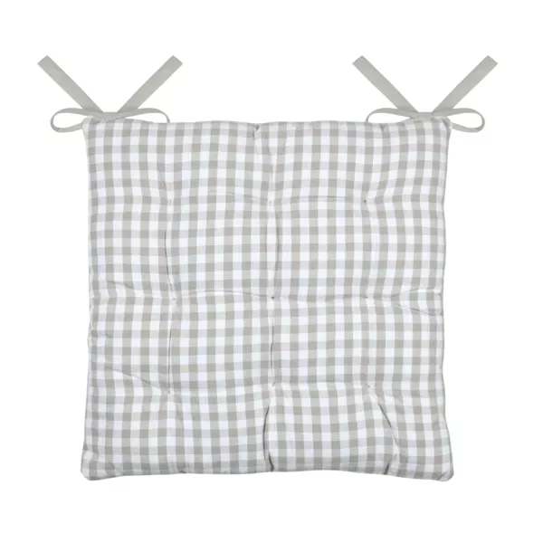 Quadratisches Stuhlkissen aus Baumwolle (40 x 40 cm) Bardot Beige